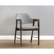 Milton Smoke Acacia / Polo Club Stone Dining Armchair